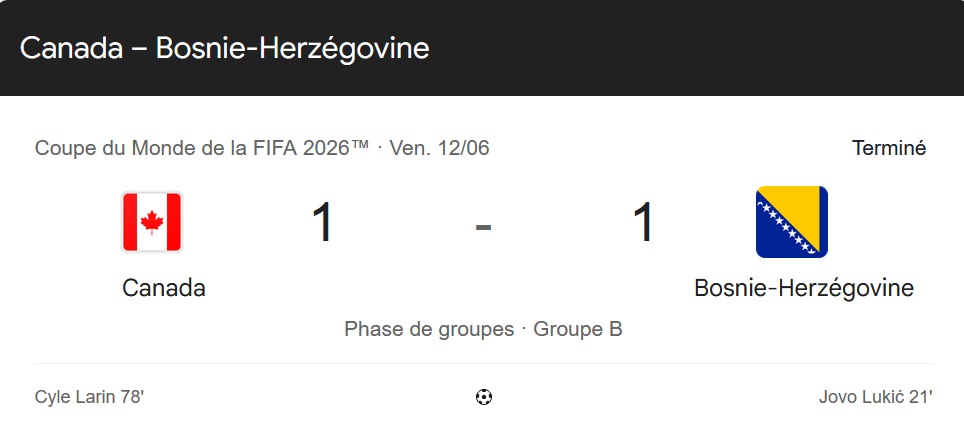 Canada – Bosnie‑Herzégovine