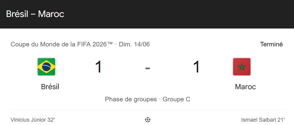 Brésil - Maroc