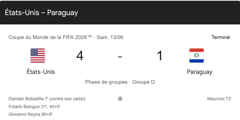 États‑Unis – Paraguay